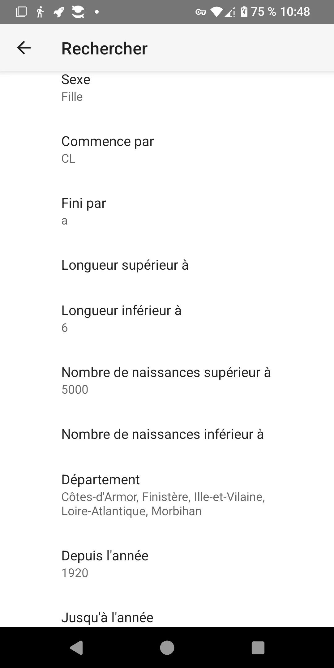 Prénoms des Bébés Français screenshot